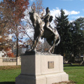 Diseño exacto que monta la escultura de bronce india del caballo en venta